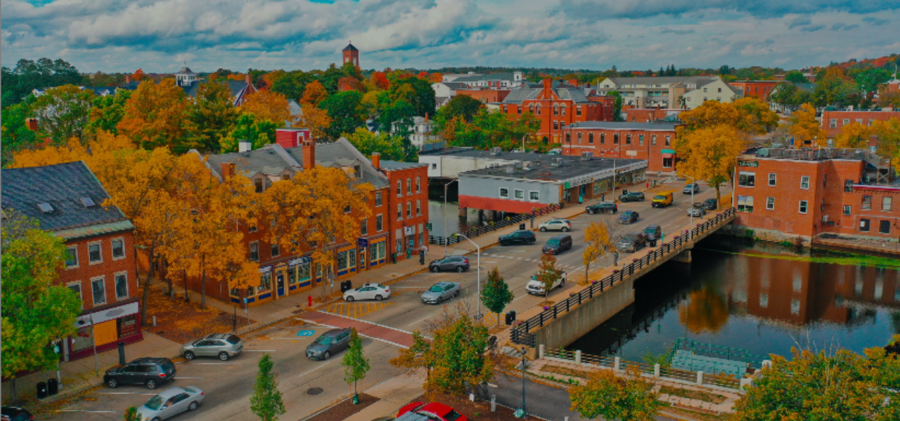 Downtown Dover, New Hampshire along the Cocheco River